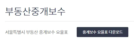 부동산 중개수수료 주택, 오피스텔, 토지, 상가 중개보수요율
