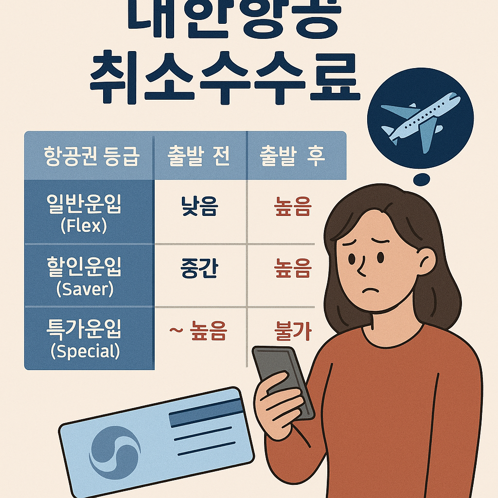 대한항공 취소수수료