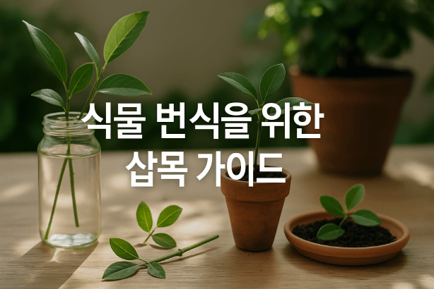 [정원가꾸기_실전편] 초보자도 쉽게 따라 할 수 있는 실전 삽목 가이드