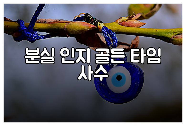 분실 인지 골든 타임 사수