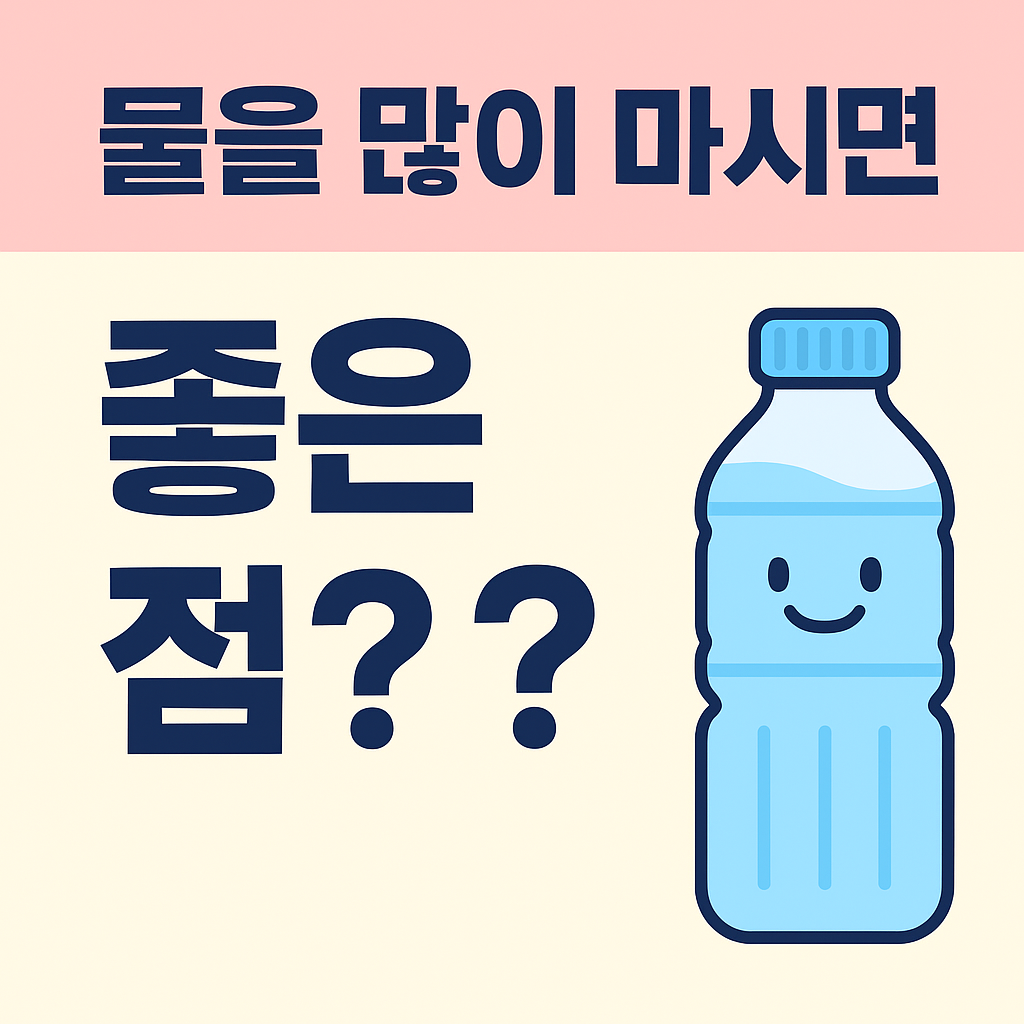 물을 많이 마시면 좋은 점? 하루 권장 수분 섭취량까지 알아봐요