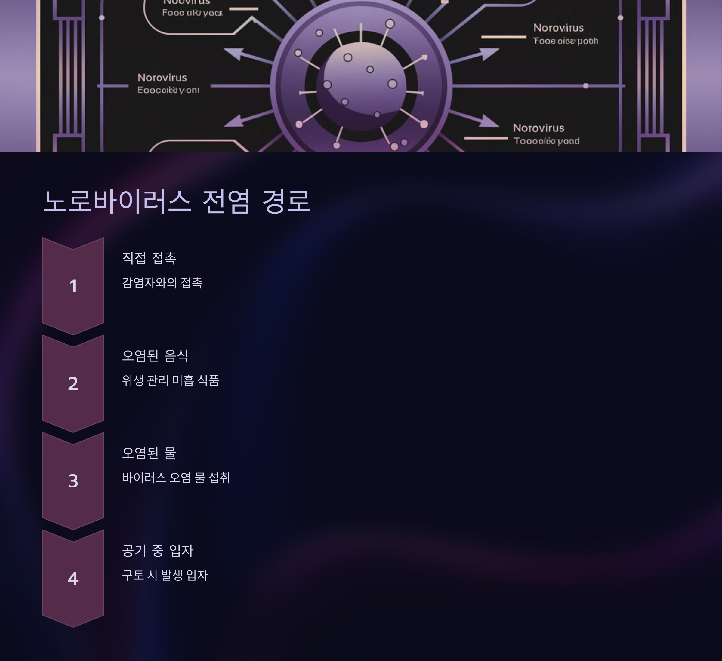 노로바이러스 전염 경로