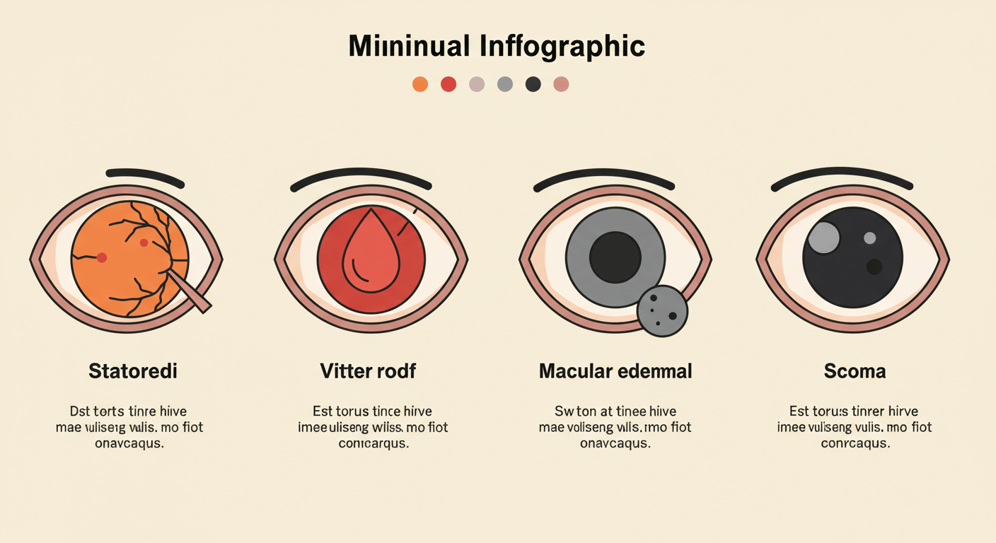 외상 후 발생 가능한 망막 이상 유형들