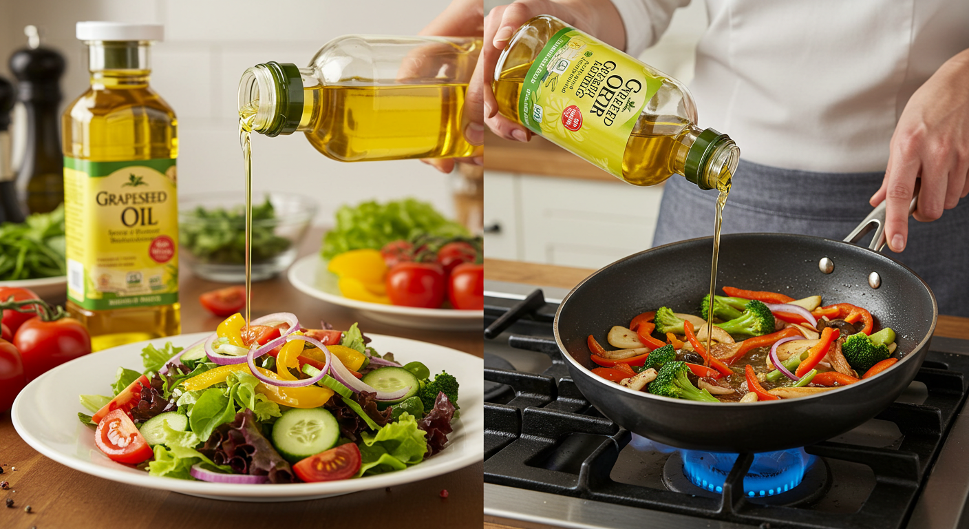 튀김부터 샐러드까지! 만능 요리 오일, 포도씨유 사용법 총정리
