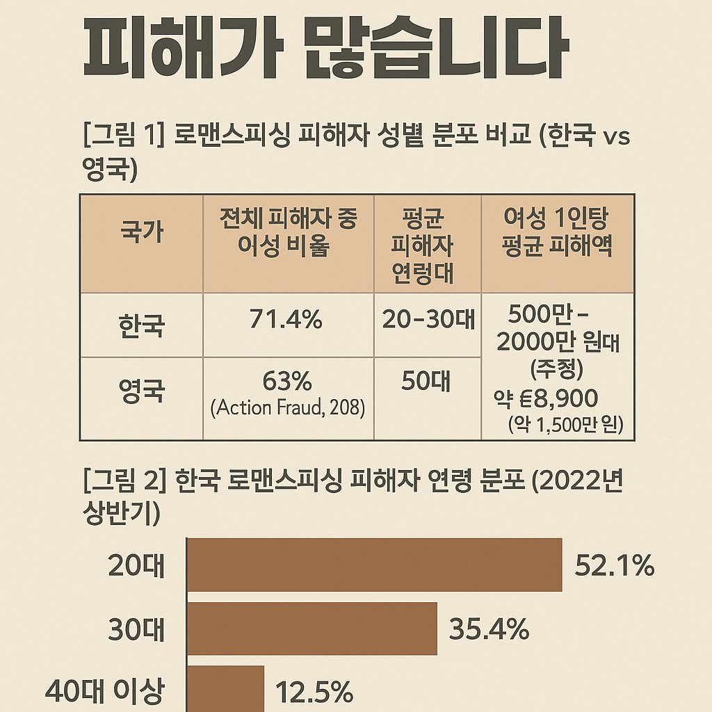로맨스피싱 피해 통계 표 이미지