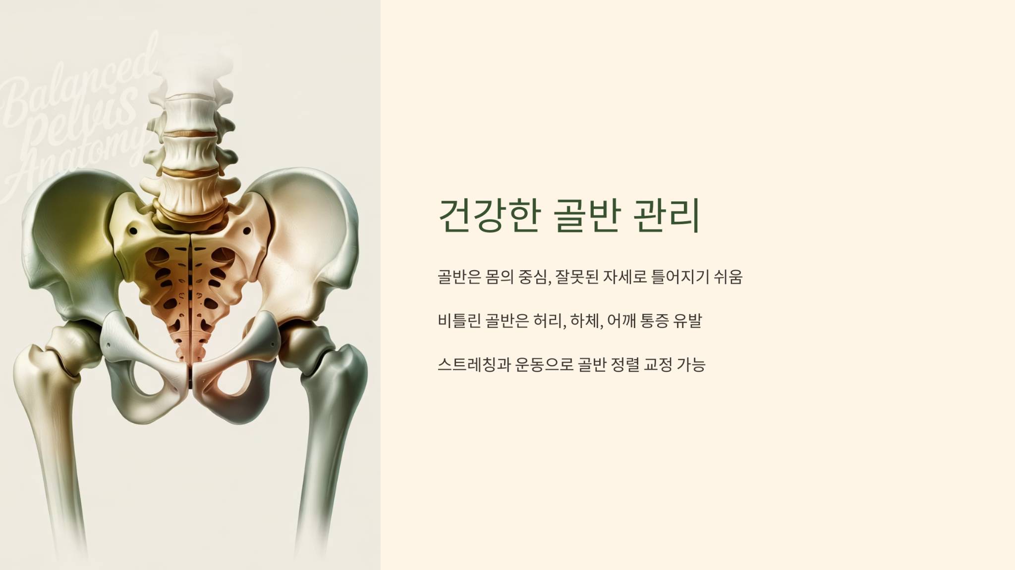 건강한 골반 관리