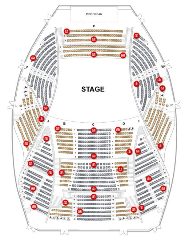 롯데 콘서트홀 좌석 배치도 1층