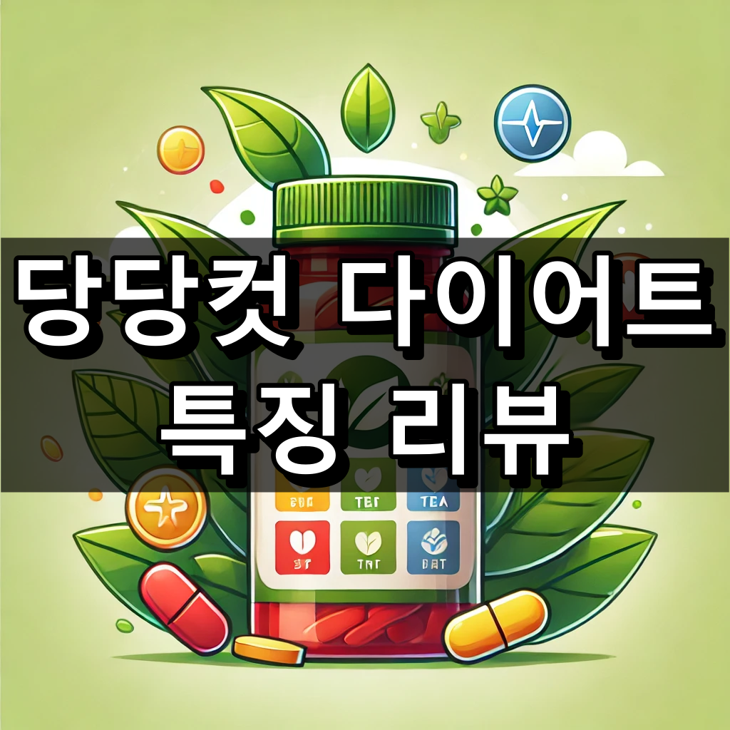 당당컷 다이어트 효능, 성분, 복용법 간단 정리