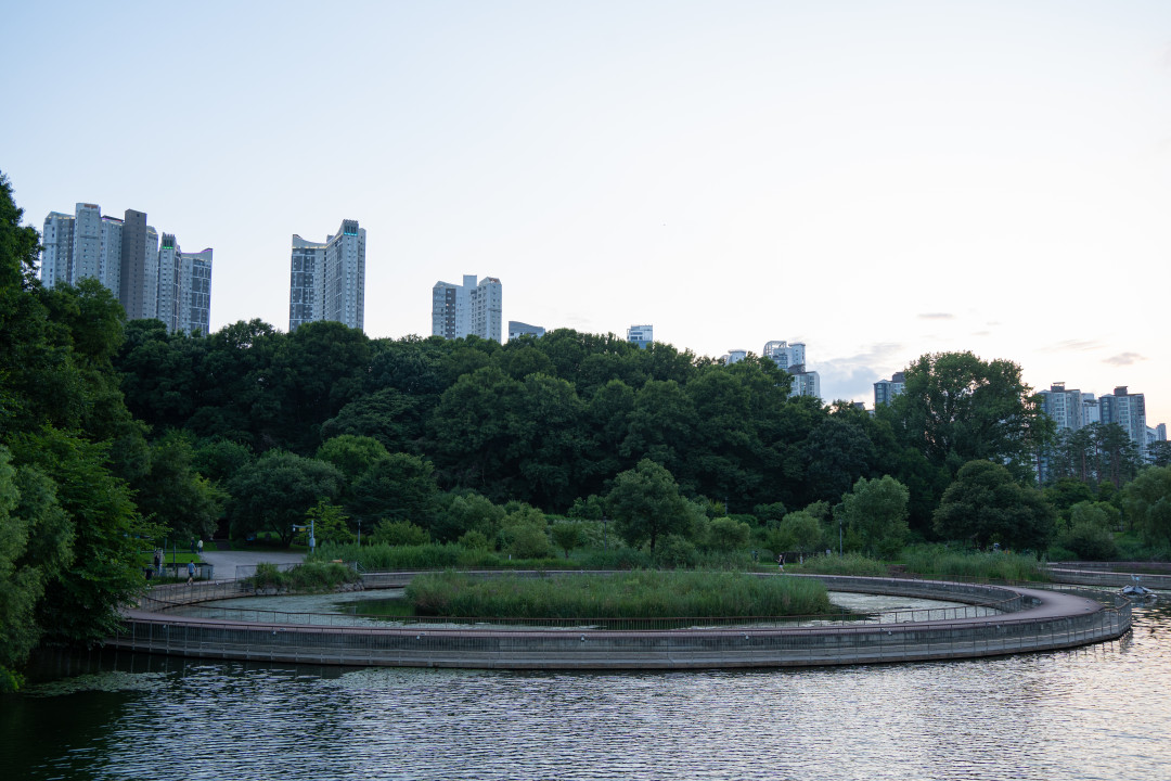 신대호수 정겨운 다리