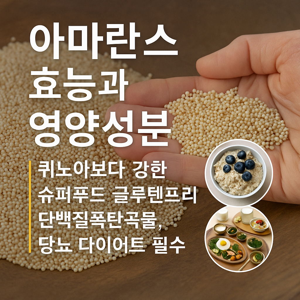 아마란스 효능과 영양성분|퀴노아보다 강한 슈퍼푸드 글루텐프리 단백질폭탄곡물, 당뇨 다이어트 필수