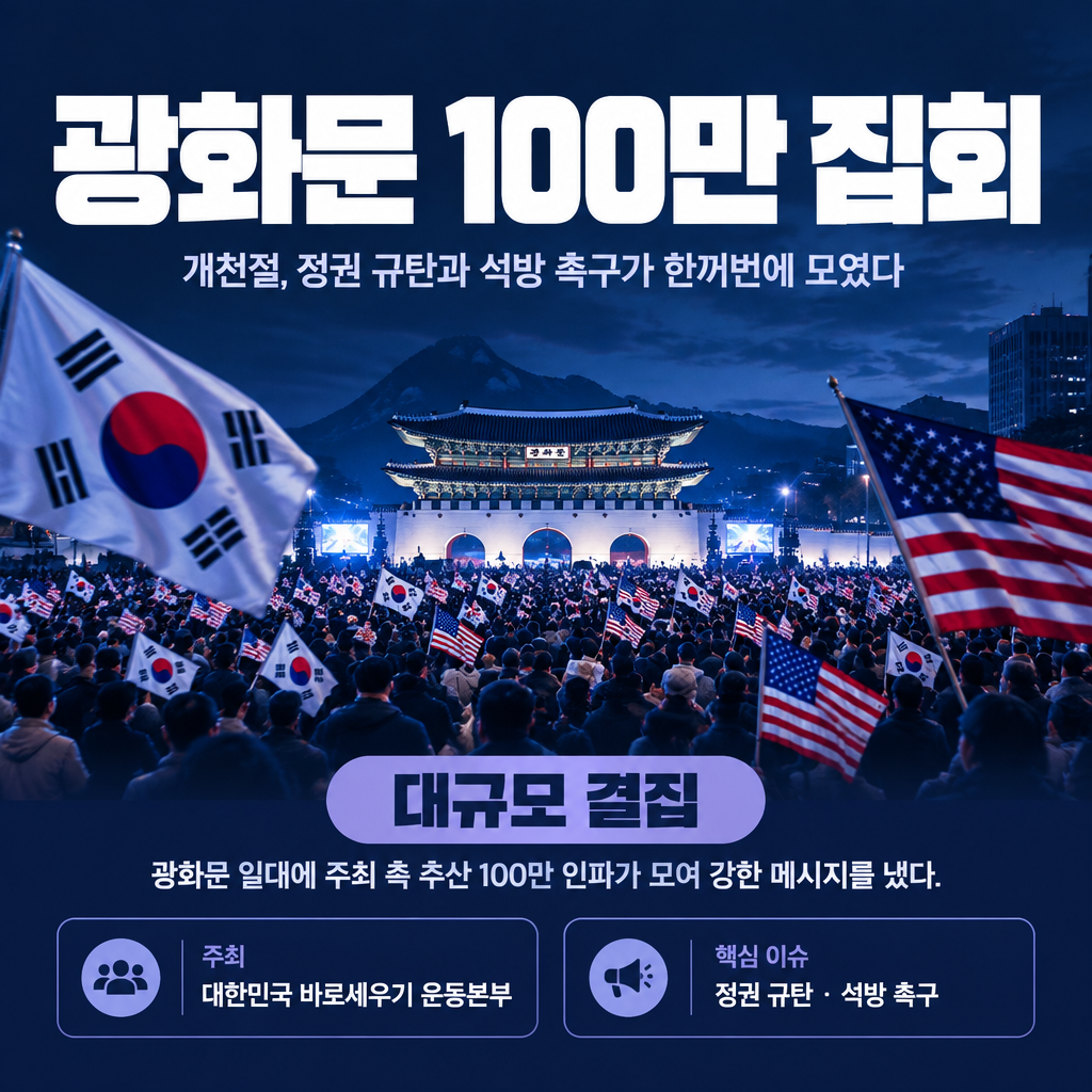 광화문 100만 집회
