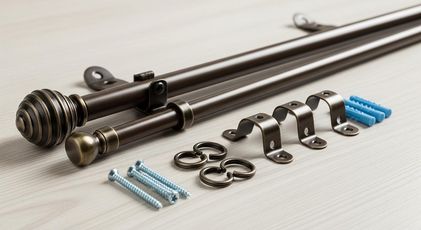 커튼봉 이중커튼 설치방법