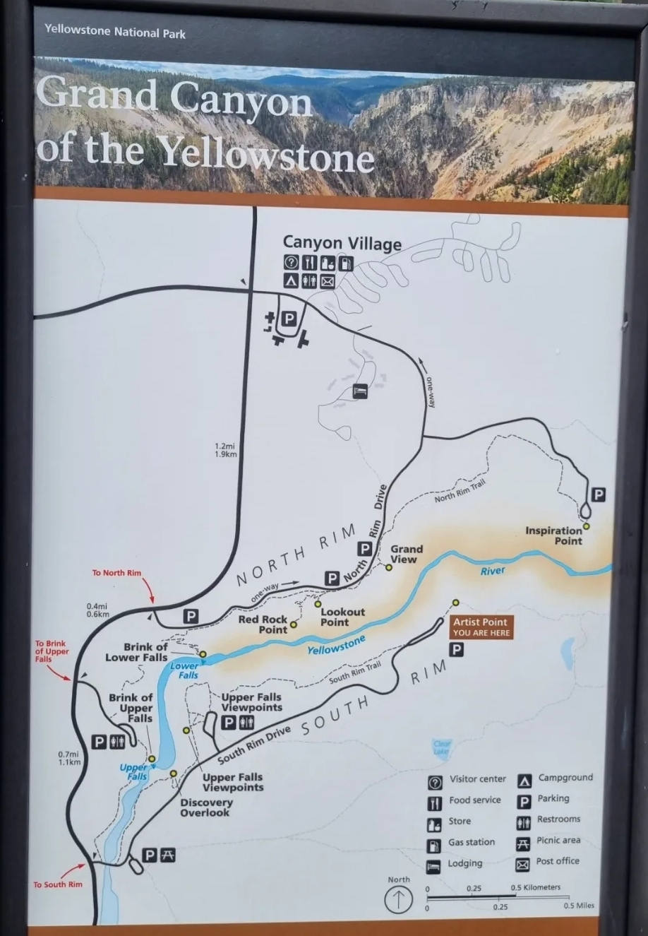 Grand Canyon of the Yellowstone 전망대