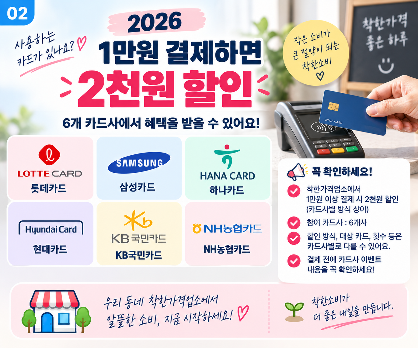 착한가격업소 카드사