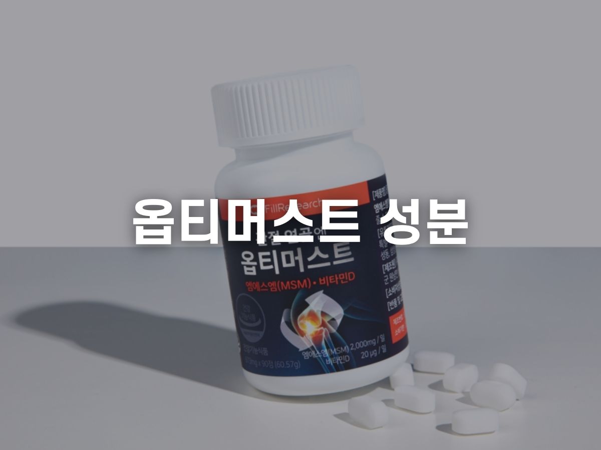 필리서치 옵티머스트 성분