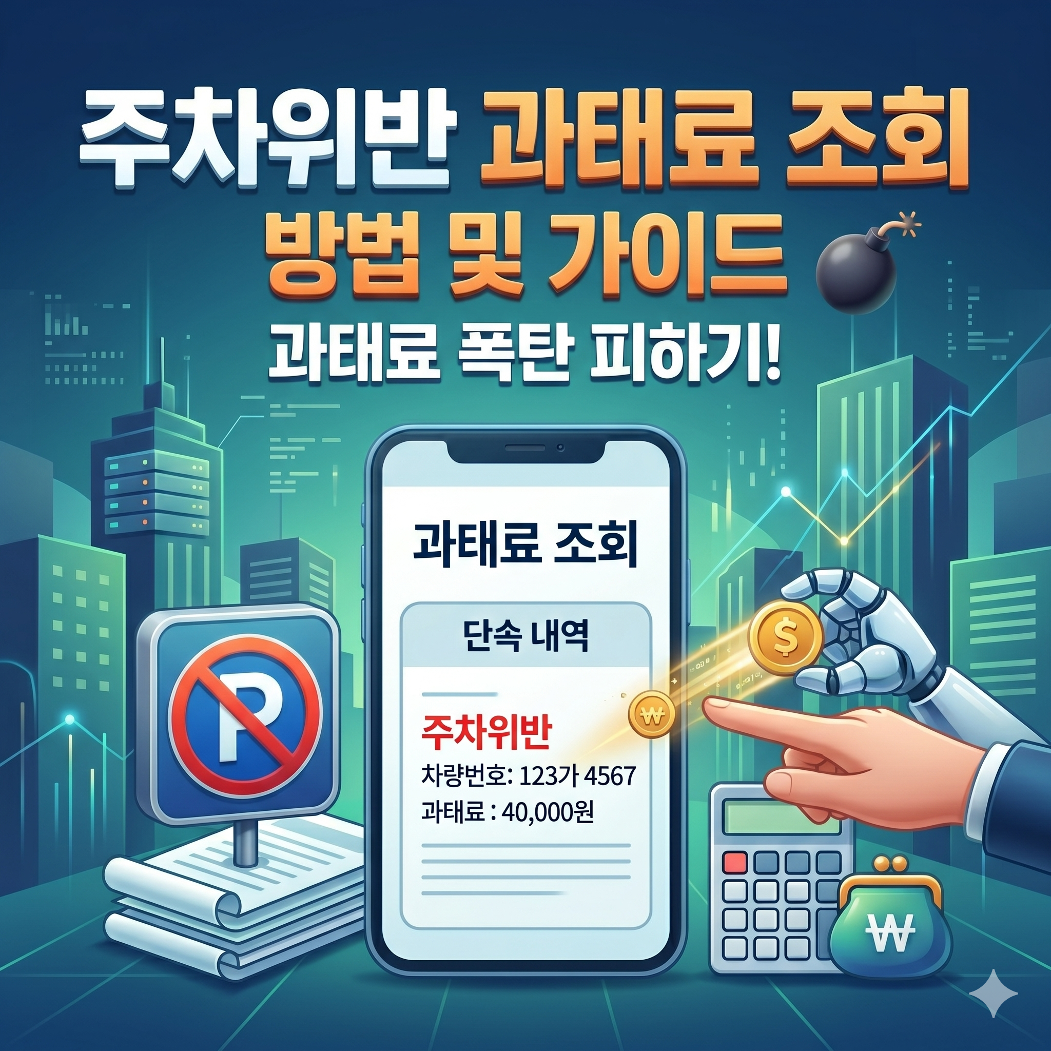 주차위반 과태료 조회 방법 및 납부 가이드: 과태료 폭탄 피하는 법