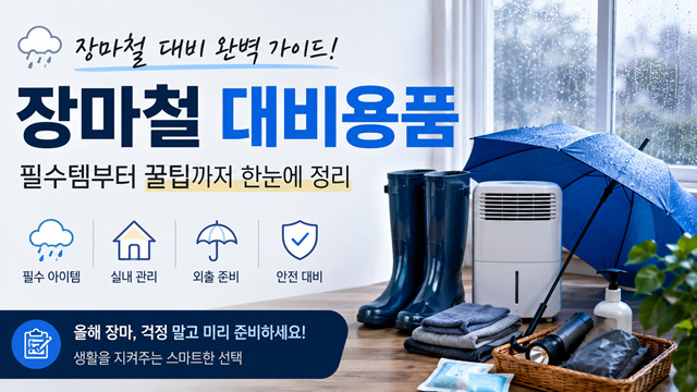 여름 장마철 대비용품 총정리