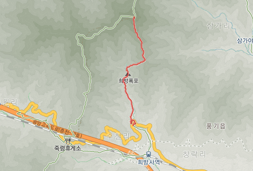 희방사지도