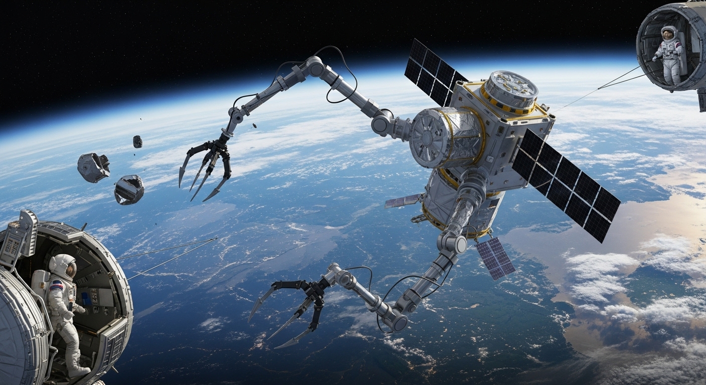 우주 쓰레기 포획 위성