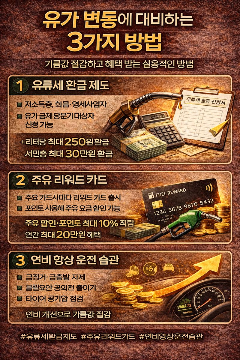 유가 변동에 대비하는 3가지 방법