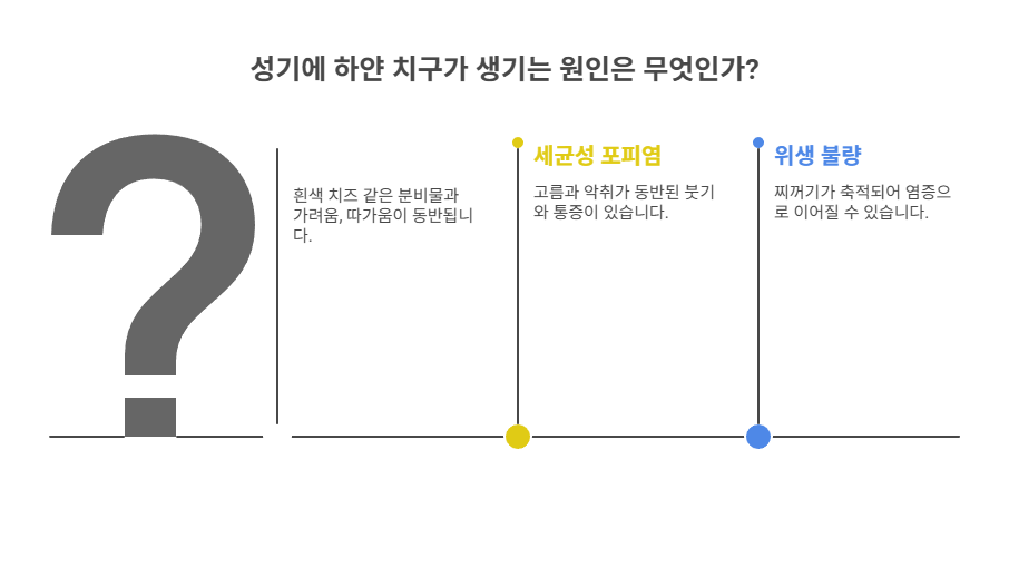 성기에 하얀 치구가 생기는 원인