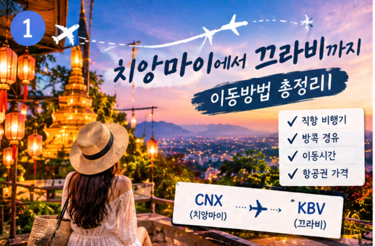 치앙마이에서 끄라비 이동방법｜직항 비행기&middot;방콕 경유 비교 총정리