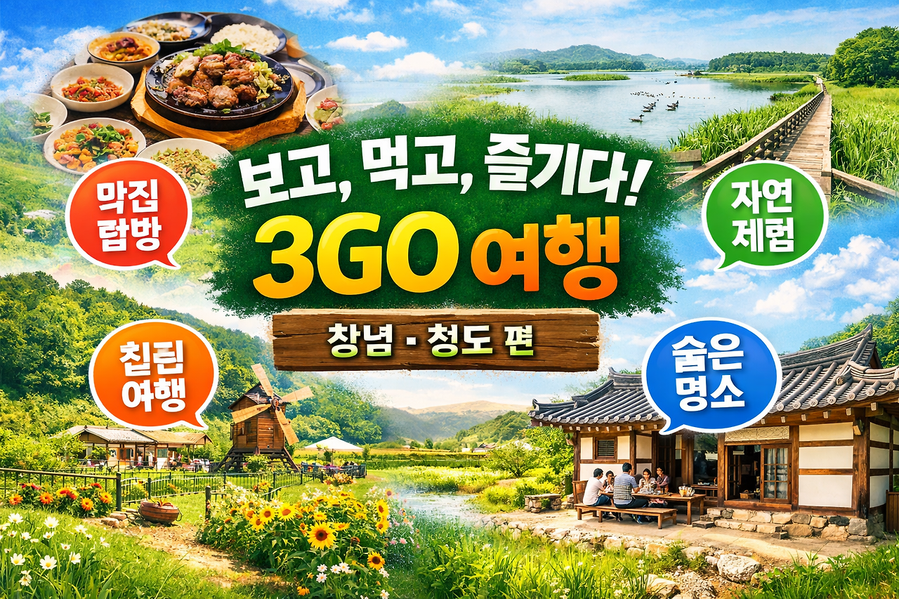 < 생방송투데이 보고 먹고 즐기다 3GO 여행 창녕, 청도편 >