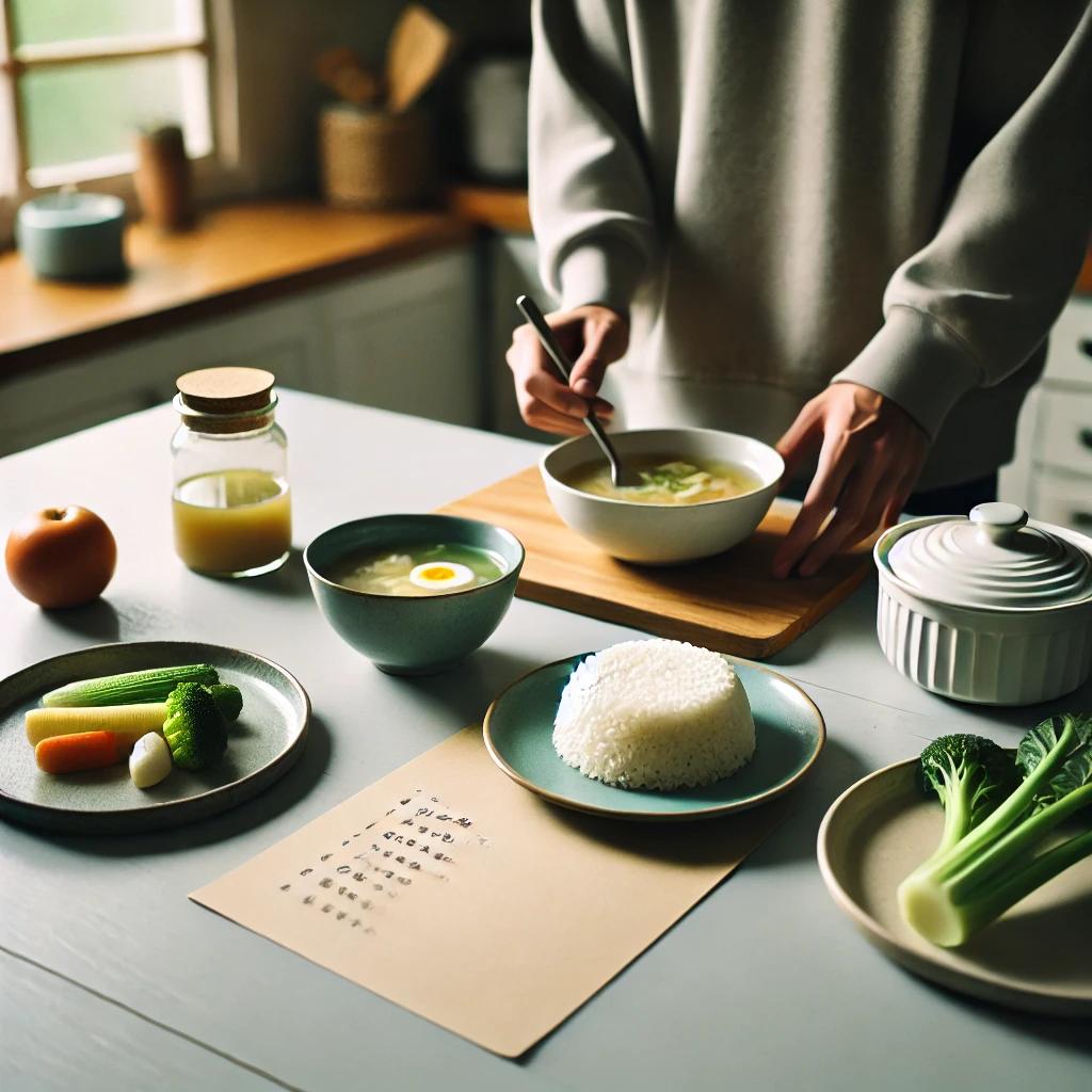 노로 바이러스 식사