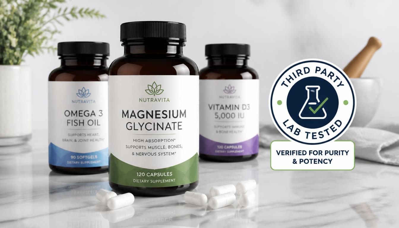 Verified premium NMN and NAD+ precursor supplement bottles with quality seal
