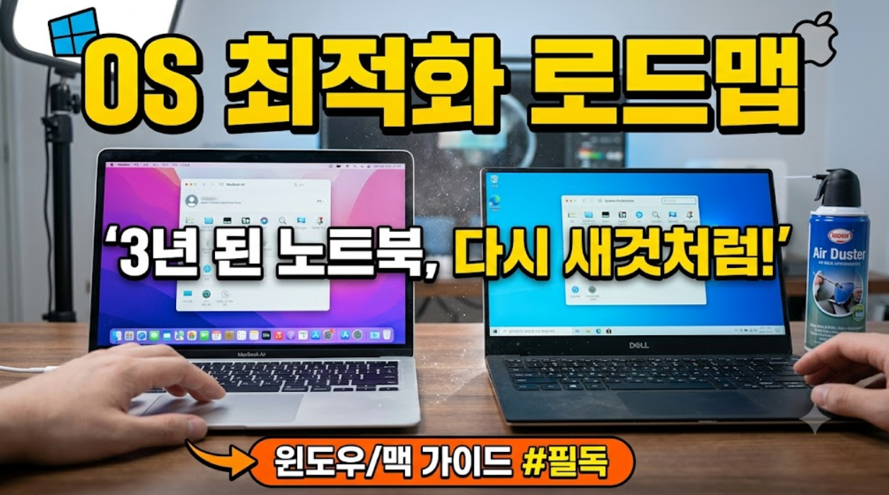 노트북 최적화 (시작프로그램, 발열관리, OS초기화)