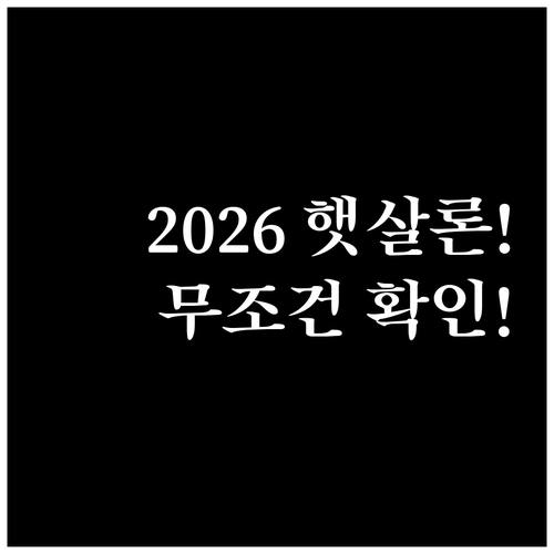 2026년 정부지원 햇살론 모바일 한..
