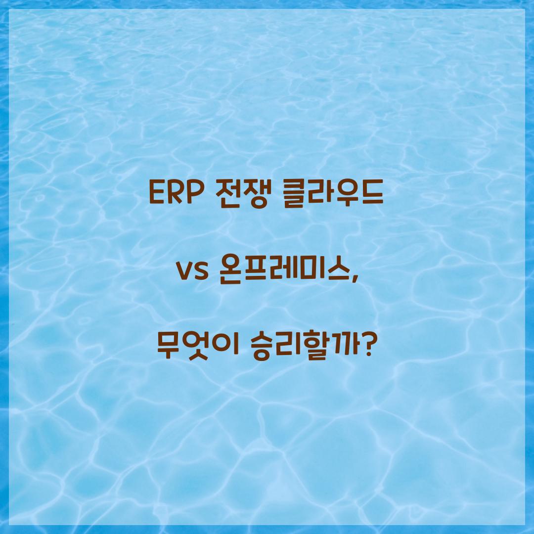 ERP 전쟁