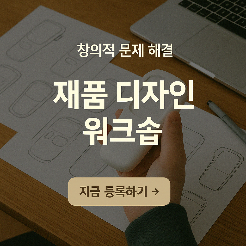 제품 디자인 초보자를 위한 실용적인 워크숍 가이드 2025