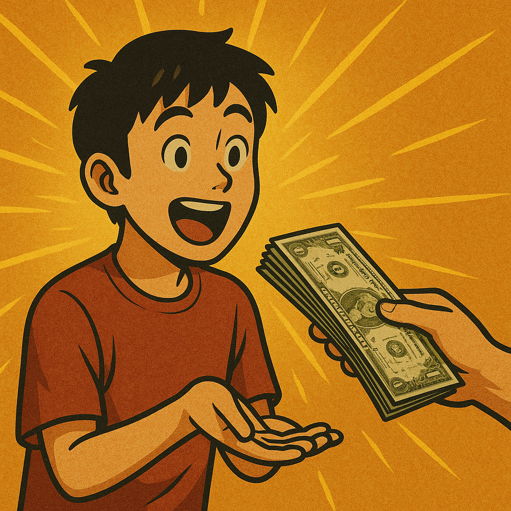 외국 돈을 받는 꿈