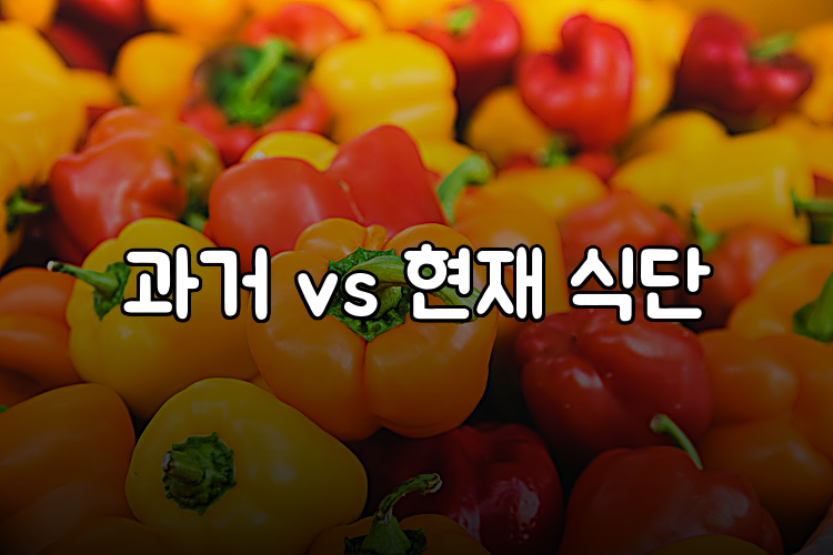 과거 vs 현재 식단