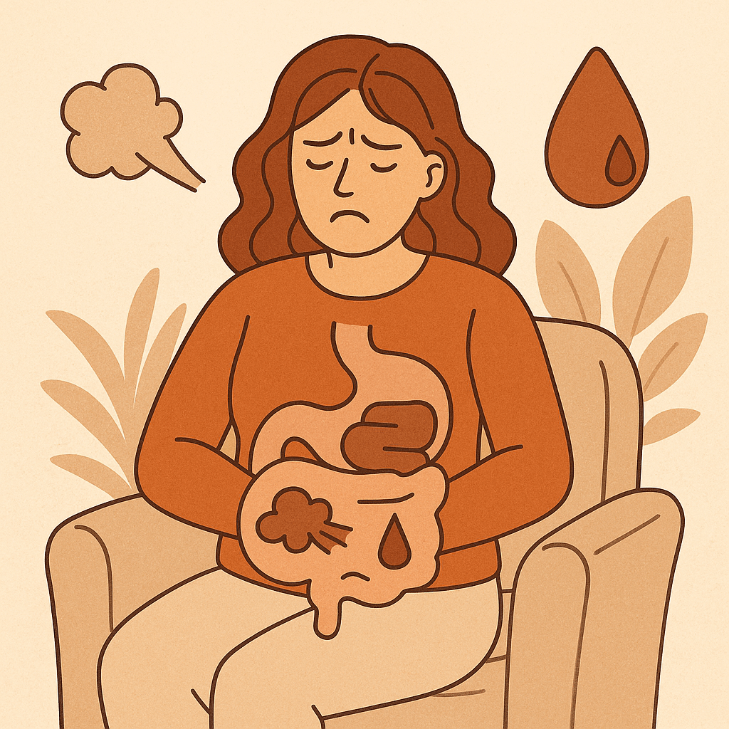 여성 가스 변비 관련 이미지