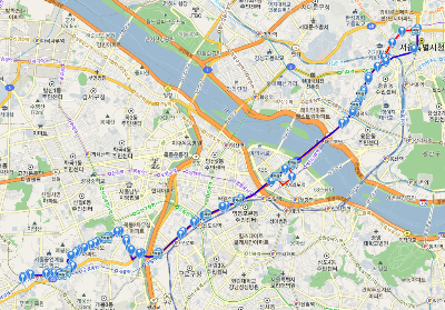 600번버스 노선도