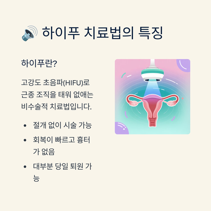 하이푸 치료법의 장단점