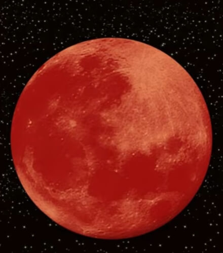 블러드문 촬영된 천체 관측 기록 사진
