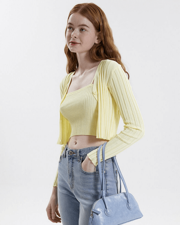 핑크파인애플 가디건