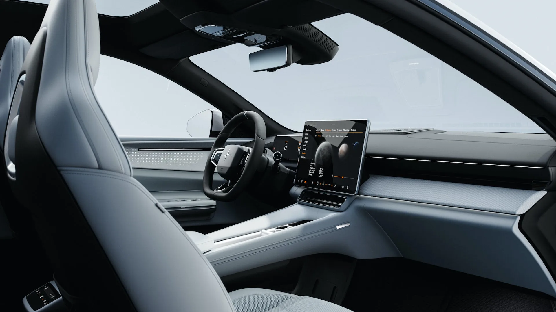 폴스타 4 실내 디자인