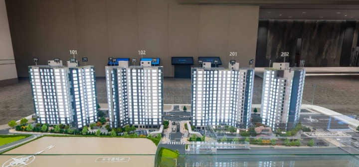 래미안 레벤투스 단지모형