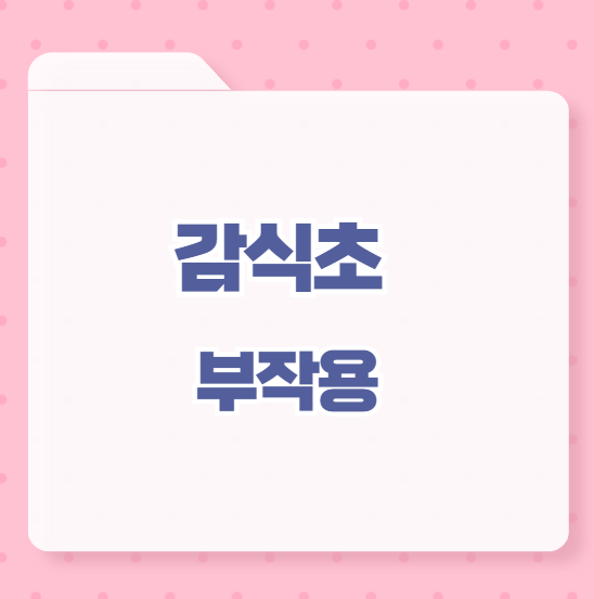 감식초 부작용