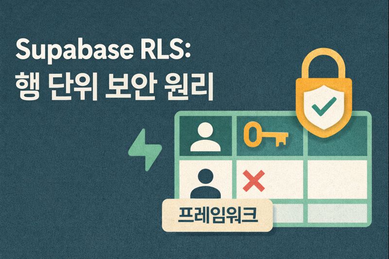 Supabase RLS로 배우는 행 보안 관련 이미지