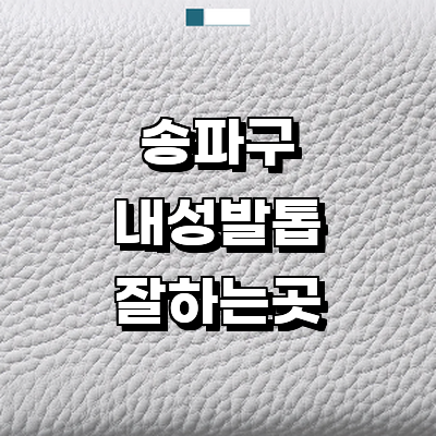 서울 송파구 내성발톱