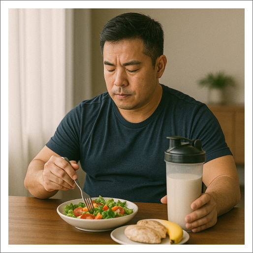 뱃살 빼기 운동법_런닝_단백질식단