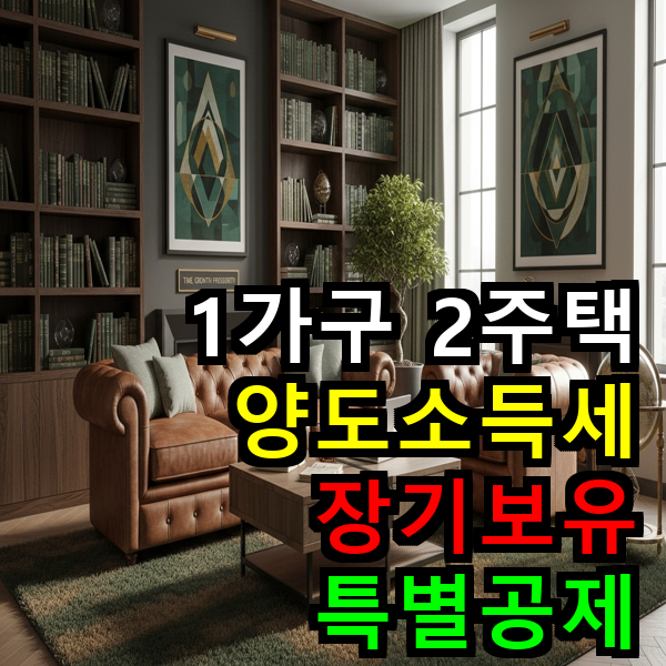 1가구 2주택 양도소득세 장기보유 특별공제