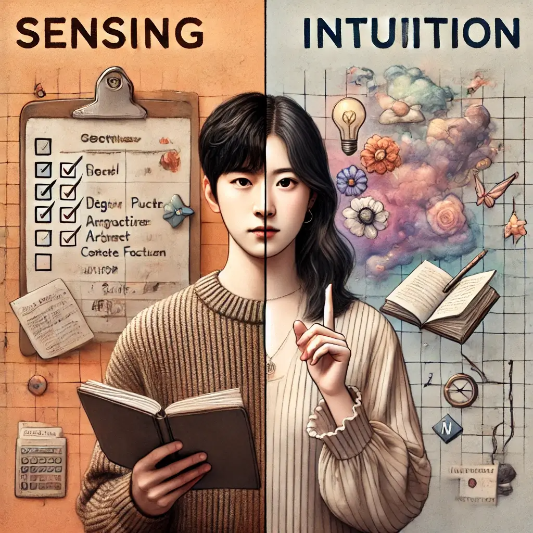 S,N,감각형,직관형,감각형 VS 직관형