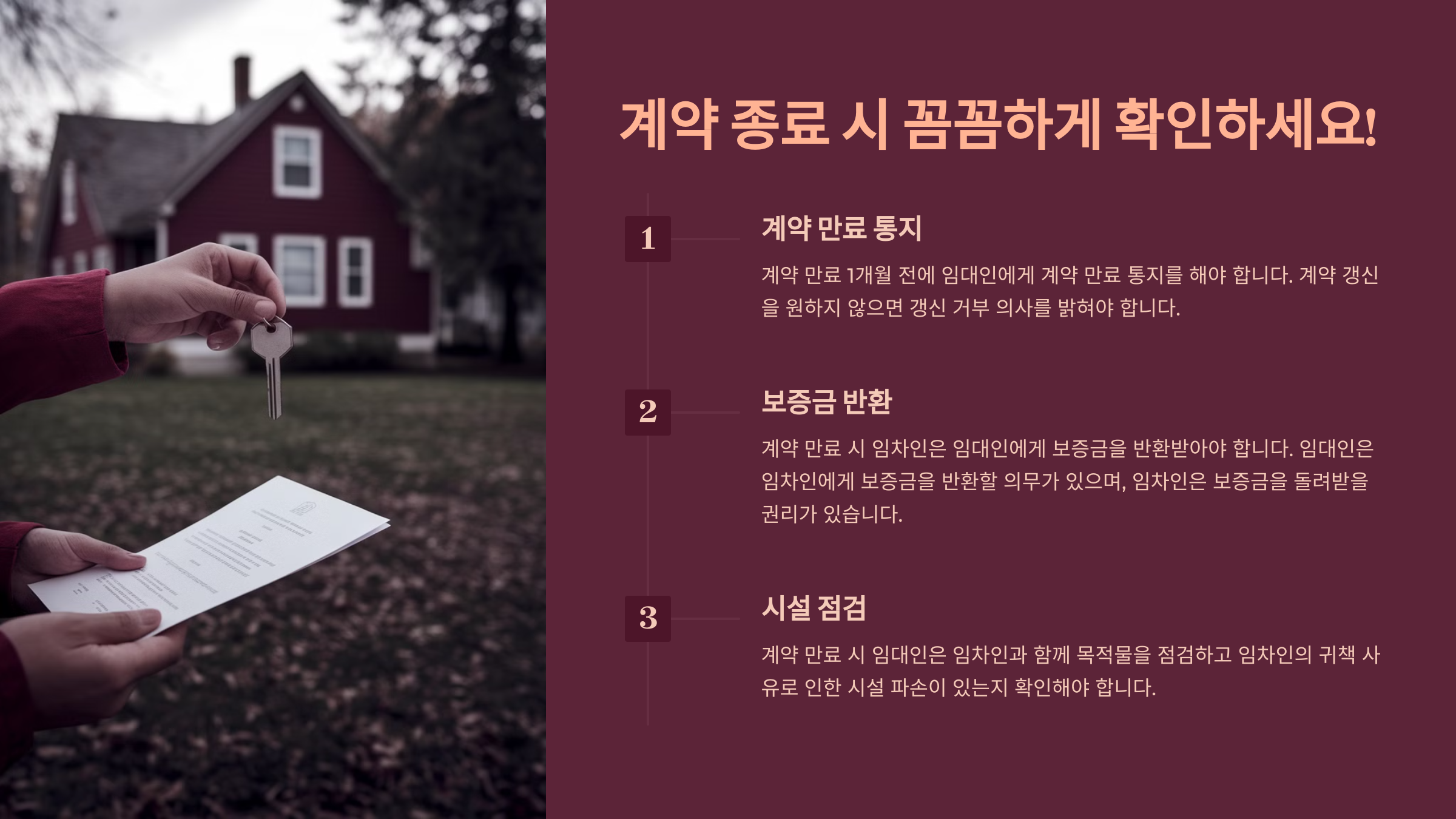 계약 종료 시 주의사항