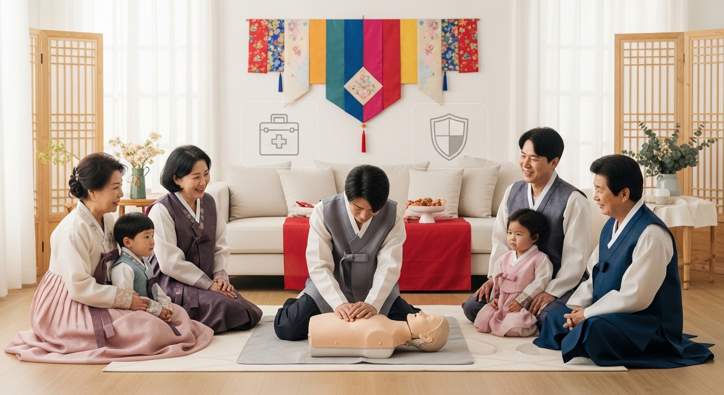 아이와 노약자 있는 집 필수! 설날 응급상황 대처법 (영아 하임리히법 포함)